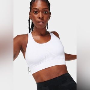 Sweaty Betty Stamina Sports Bra in cream white NWT